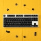 Brief Black Martian 104+26 Full PBT Dye Sublimation Keycaps Set for Cherry MX Mechanical Gaming Keyboard 64/87/104